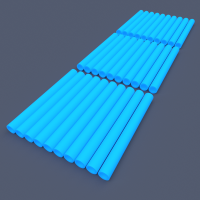 AstroLogix Blue Tubes (30 pieces)