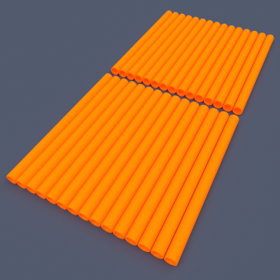 AstroLogix Orange Tubes (30 pieces)