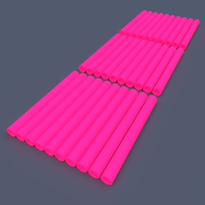 AstroLogix Pink Tubes (30 pieces)